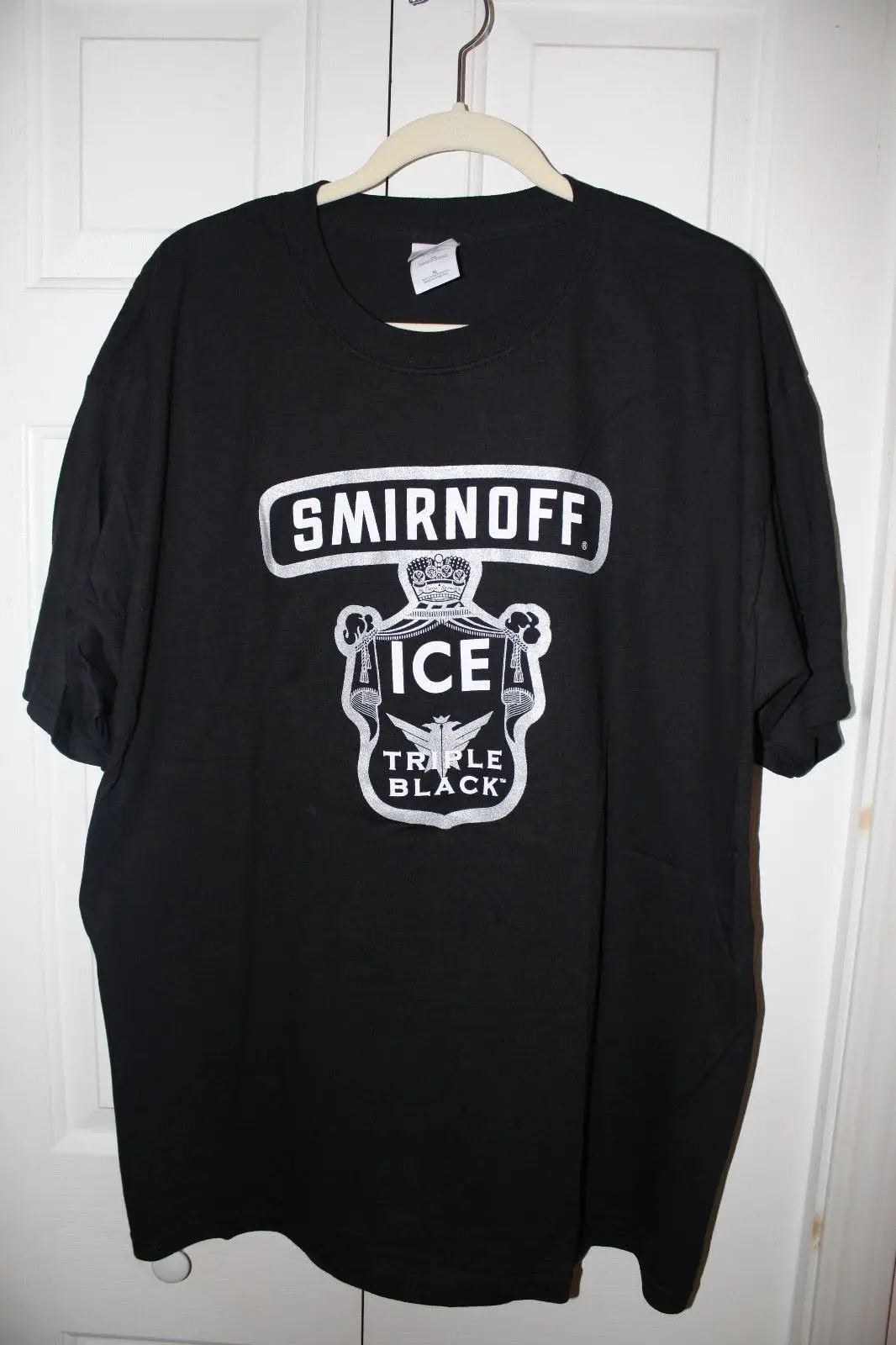Мужская футболка Smirnoff Ice Triple S-3XL черная с графикой SS Vodka Alcohol NWOT новинка | одежда