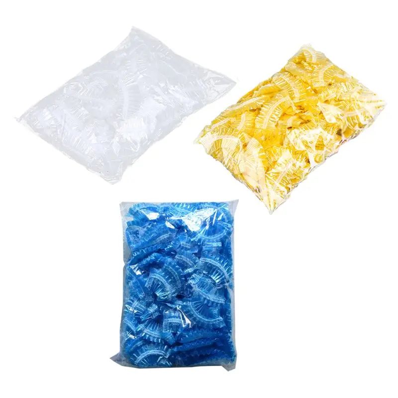 

100Pcs Thickened Disposable Plastic Waterproof Ear Protector Cover Caps Salon Hairdressing Dye Shield Earmuffs Shower Tool