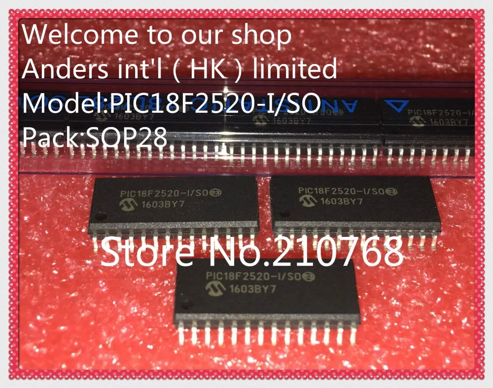 100% Новинка оригинал модель PIC18F2520 18F2520-I/SO SOP28 | Электронные компоненты и