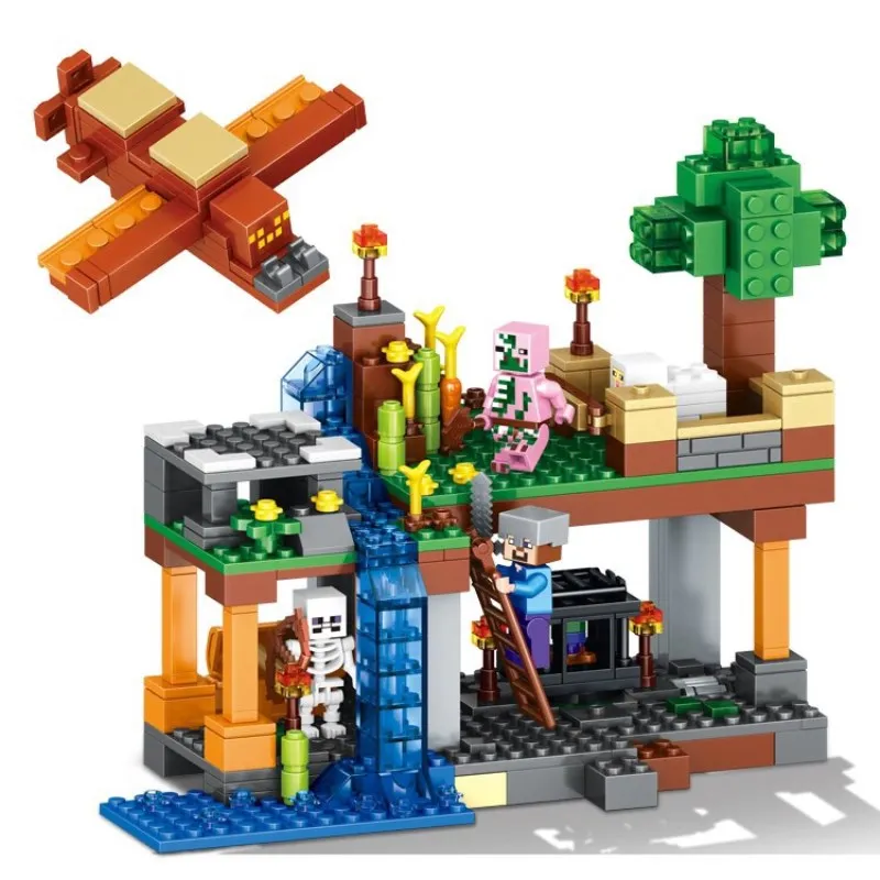 My World Building brick Educational Toys 4 in 1 City Forest model Legoings Children's Digital building blocks Minecraft Toys My World Building brick Educational Toys 4 in 1 City Forest model Legoings Children's Digital building blocks Minecraft Toys