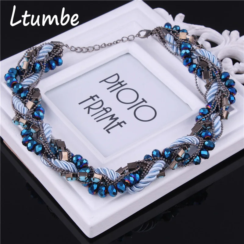 Ltumbe Trendy Maxi Statement Chunky Necklaces & Pendants Handmade Rope