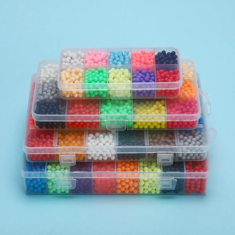

5200pcs Water Fog Bead Toy Children Hand-adhesive Beads Set DIY Craft Animal Puzzle Toy Multicolor