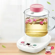 Мини-чайник для здоровья автоматический уплотненный стеклянный Электрический вареный чайник с цветами/электрический чайник функция автоматического отключения