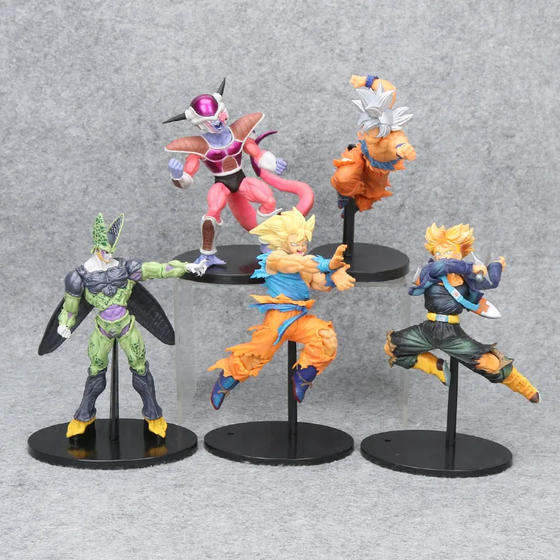 

20cm Dragon Ball Z DBZ Sculture BWFC SC8 Son Goku & Trunks & Cell PVC Figure Collectible Model Toy