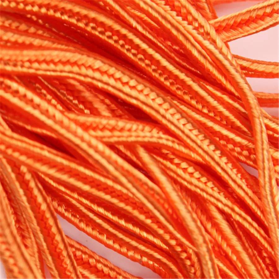 16 Colors 34 yards/lot(31Meter) Approx.3mm Chinese Soutach Snake Belly Nylon Rope Cord Soutache DIY Jewelry Material Accessories