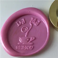 DIY двойная буква инициалы женская заколка для волос именная коробка набор именной, буква/уплотнение воск/Свадебный Воск печать штамп золото на заказ