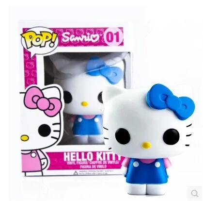 

In stock Limited Edition Original Funko pop Hello Kitty In Blue Vinyl Figure Collectible Model Toy with Original Box