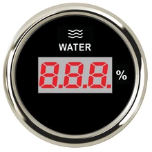 52 мм Цифровой измеритель уровня воды 0-190ohm 240-33ohm 9-32V для яхты морской лодки с красной подсветкой