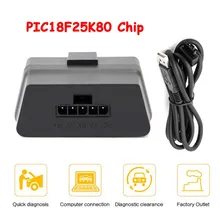 2019 novo mini obd2 elm327 usb v1.1 com pici8f25k80 chip obdii elm 327 usb scanner de diagnóstico e limpar códigos de problemas leitor elm