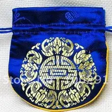 Китайские традиционные шелковые гобелены атласные ювелирные изделия сумки, DNF69