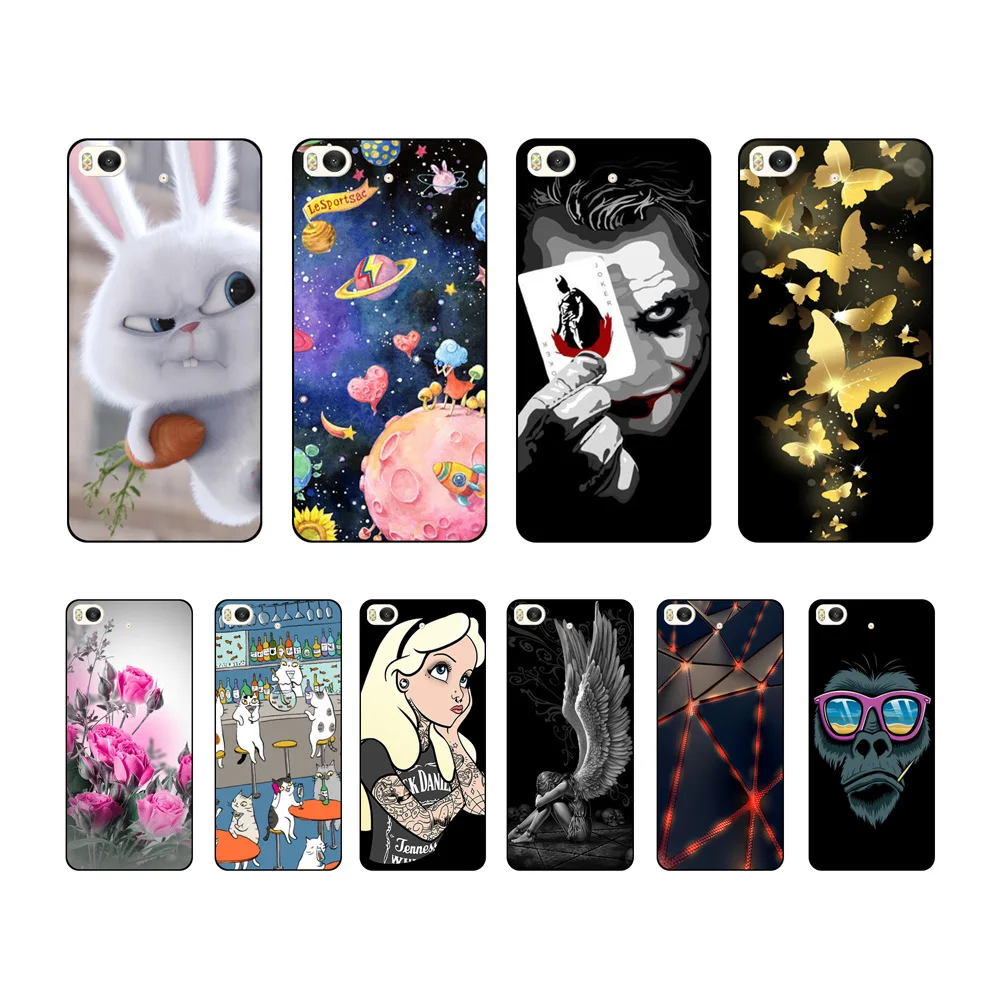 

Soft Case For Xiaomi mi5s mi 5 6 8 lite Cover TPU Transparent Colorful Print Drawing Cover For Xiaomi Mi 5 5S mi6 mi8 Lite Case