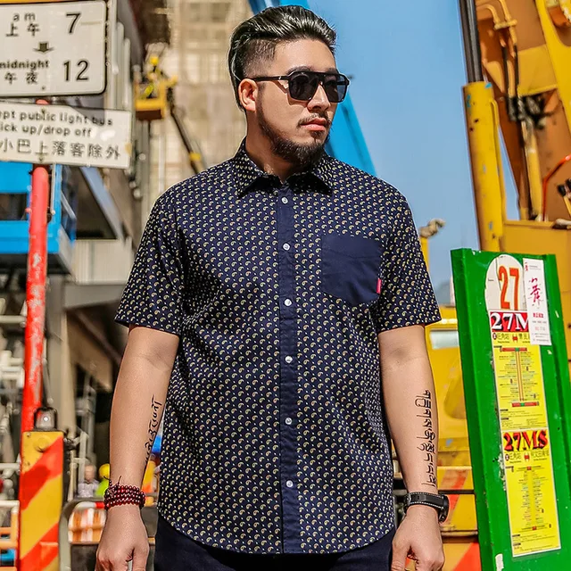 Big Size 7XL men clothing Good Quality 2017 Summer Men's Loose Casual