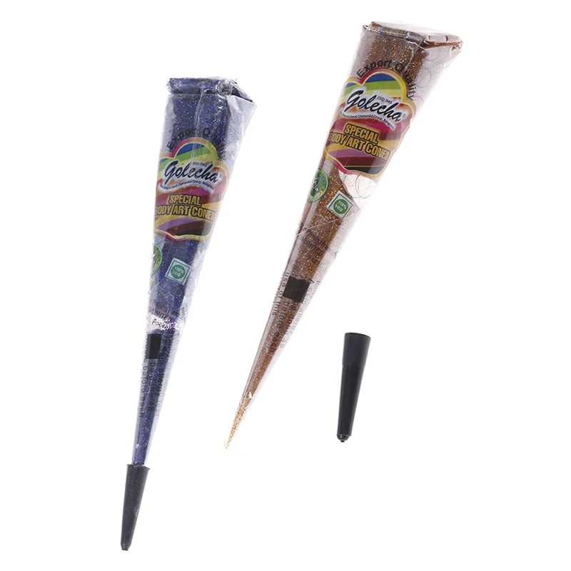 1 Piece Henna Glitter Cone 6 Colors Laser Body Art Tattoo Paint