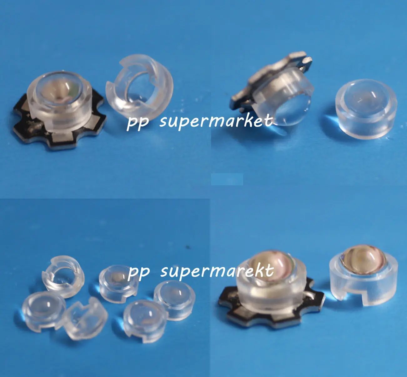 

10pcs 13mm mini IR Lens 15 30 45 60 90 100 Degree Needn't Holder For 1W 3W 5W High Power LED Diode Convex Reflector Collimator