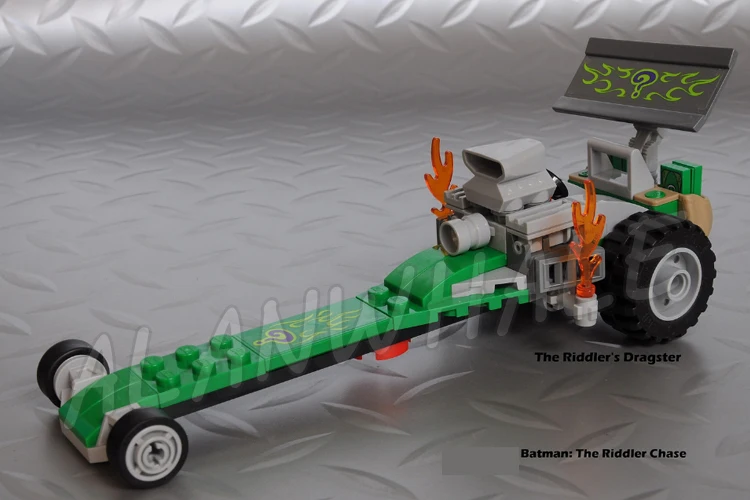  281pcs Super Heroes Batman Movie The Riddler Chase Flash Batmobile 10227 Model Building Blocks Gift