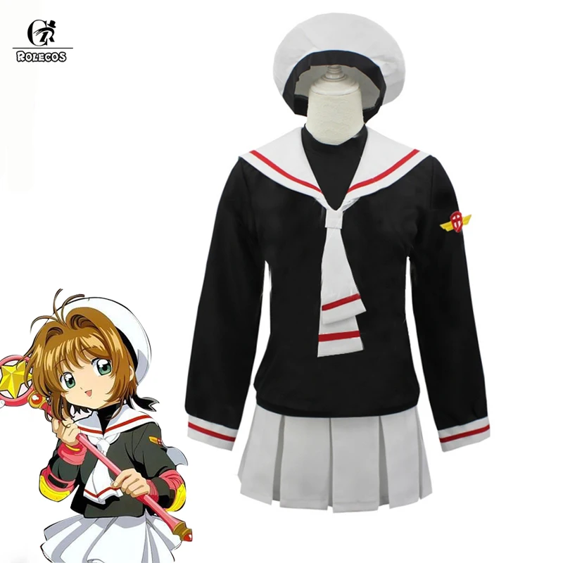 ROLECOS Sakura Kinomoto Cosplay Cardcaptor Sakura Cosplay Costume Anime