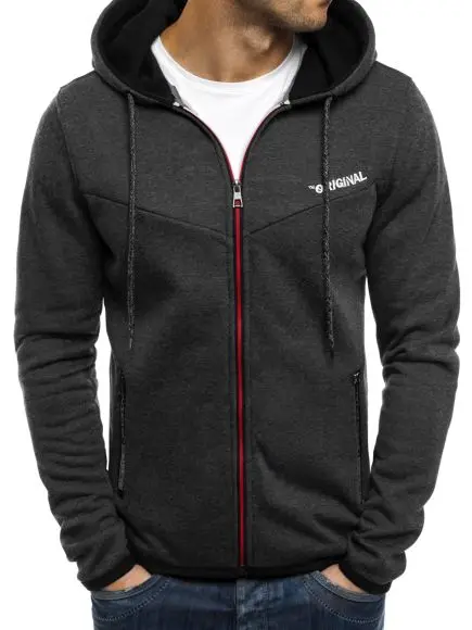 

Zogaa 2019 New Spring Summer Mens Fashion Outerwear Men' S Thin Jackets Hooded Casual Sporting Coat Big Size Men Hoodies Jacket