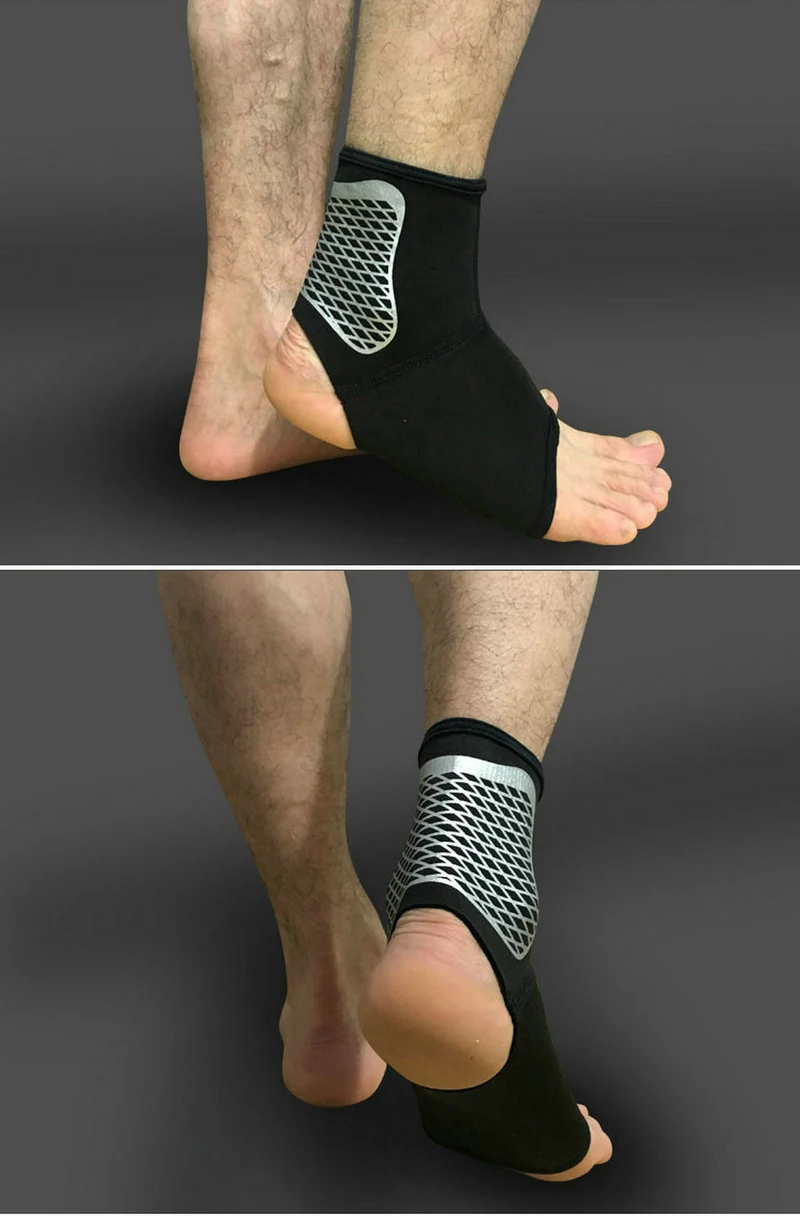 AtejiFey 2 шт. профессиональная эластичная Защитная поддерживающая стяжка лодыжки Поддержка сильной спортивной безопасности спортивная повязка на ногу Защитная повязка