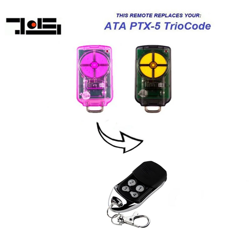 1 шт для ATA PTX-5 V1 V2 Triocode Топ Качество, открытие дверей гаража, дистанционного Управление 433,92 МГц