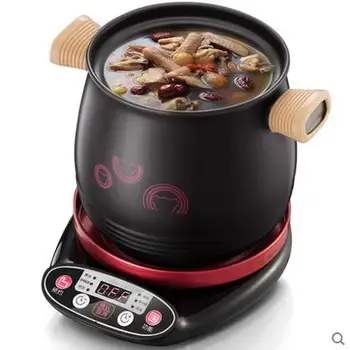 

1 Sets Of Machines 2 Pots Slow Cookers Electric Casserole Soup Pot Reservation Electric Cooker Automatic Porridge Pot Porcelain