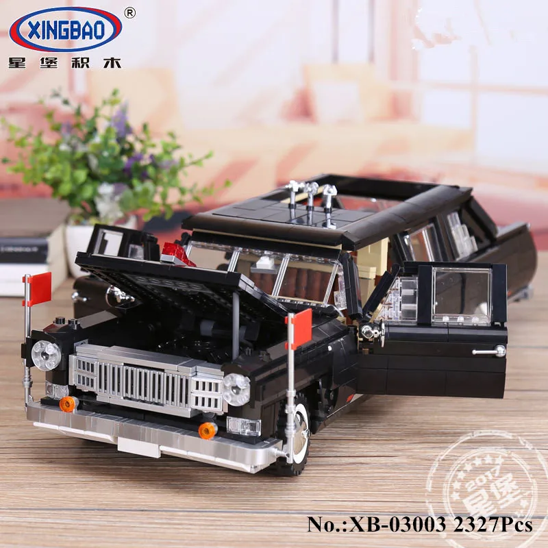 

IN STOCK XingBao 03003 Block 2327Pcs Genuine Creative MOC Technic Series The HongQi Master Car Set Building Block Bricks DIY Toy