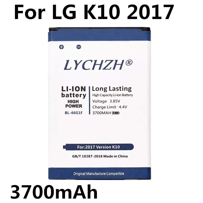 

100% new Original 3700mAh BL-46G1F Battery for LG K10 2017 Battery K425 K428 K430H K20 Plus TP260 Replacement Battery