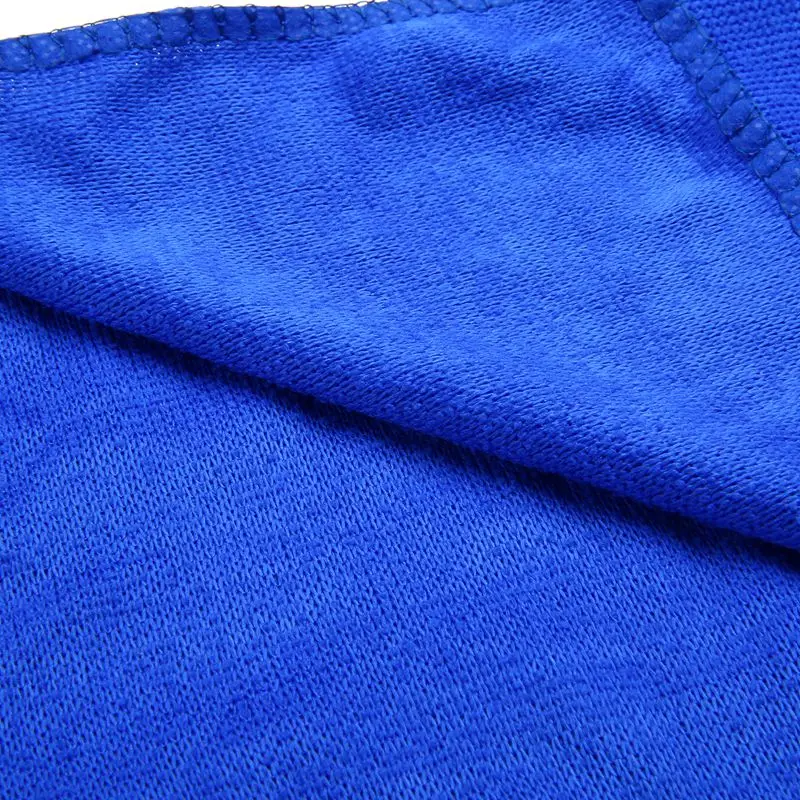 10Pcs Blue Car Soft Microfiber Cleaning Towel Absorbent Washing Cloth Square for Home Kitchen Bathroom Towels Auto Care 30x30cm