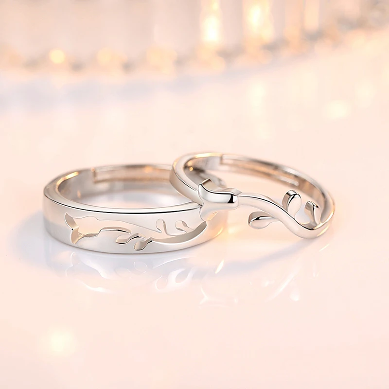 Роскошные Брендовые мужские белые кольца, прямые поставки с фабрики, корейские Простые Кольца для влюбленных, пара 925 пробы, серебряные кольца для женщин