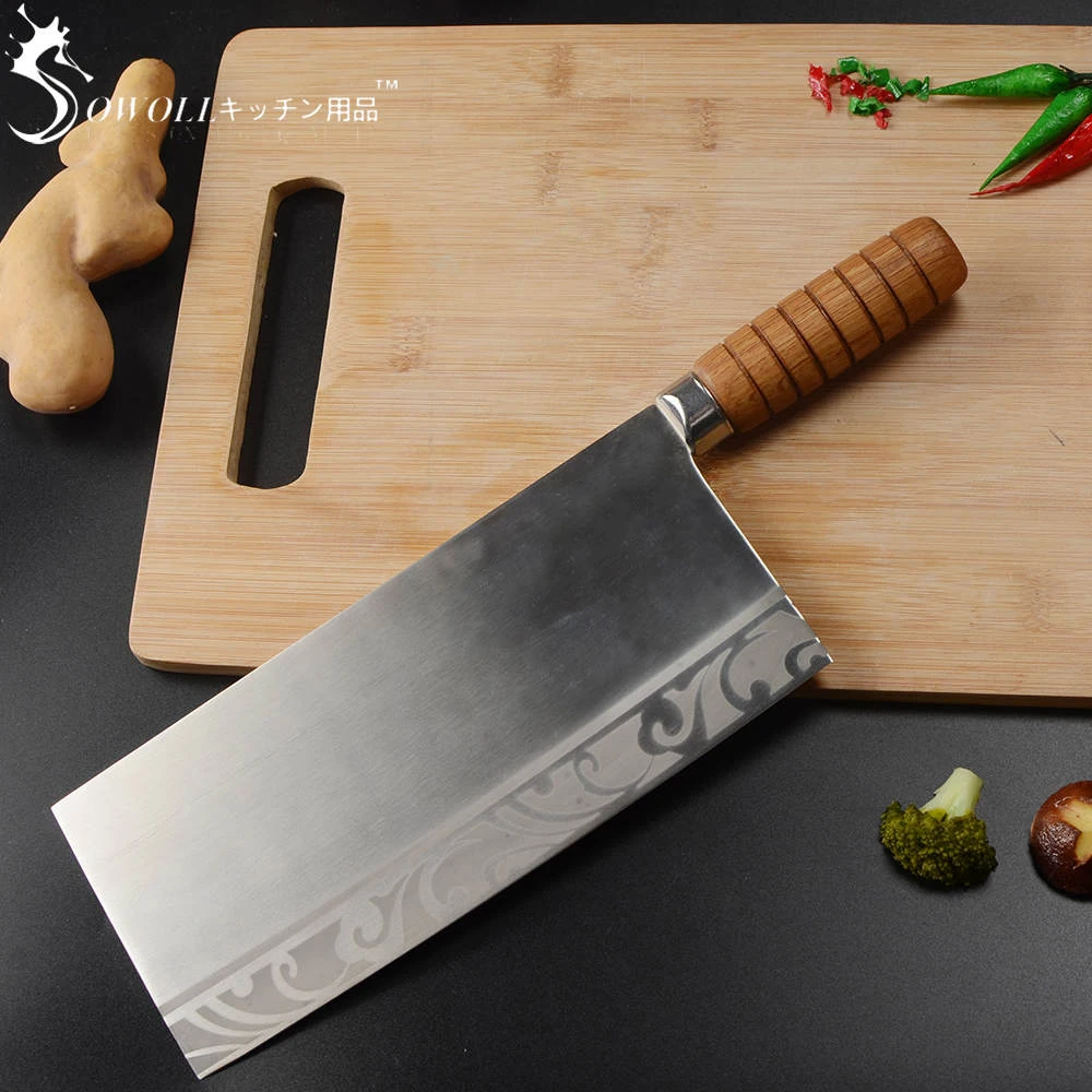 SOWOLL 9 дюймов разделочный кухонный нож инструмент для приготовления пищи цветная