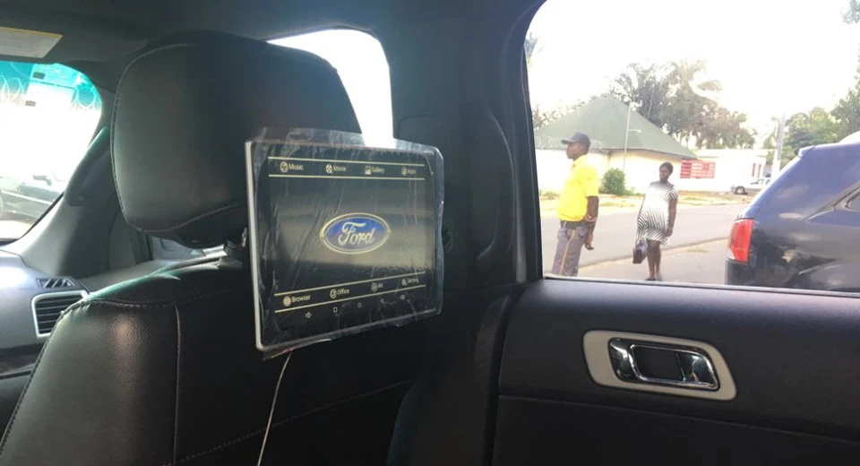 Perfect New Items 2019 Electronics Car Television Headrest Monitor Android TV Screen For Ford Explorer Rear Seat Entertainment Systems 0