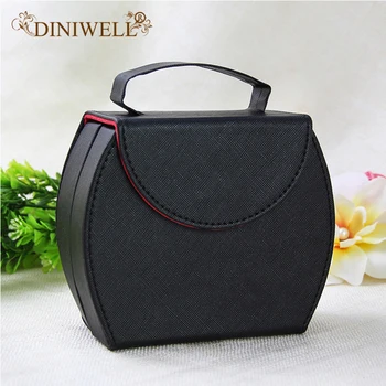 

DINIWELL Black Jewelry Storage Box Multilayer Folding Makeup Organizer Cosmetic Holder Case Jewellery Earings Rings Organizer