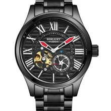 Автоматические механические часы 50 м воды BERLIGET наручные часы мужские