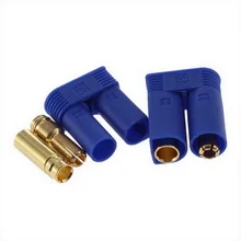 Hot 1 Pair EC5 Bullet Connectors Plugs Adapters Male Female Losi Style 5mm New Sale