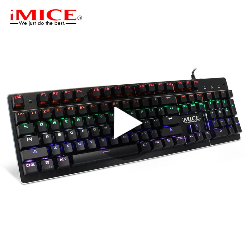 

iMice Backlit Game Gaming Mechanical Keyboard With Backlight RGB Gamer For Computer PC Laptop USB Keycaps Key Cap Board Keybord