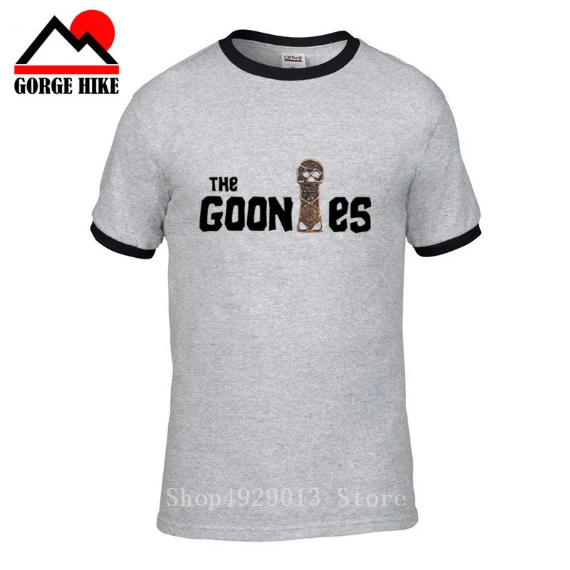 

The Goonies T Shirt Movie Title with Copper Key Men T-Shirt modal Tshirt American Adventur Clothing Summer Top Tee Plus Size