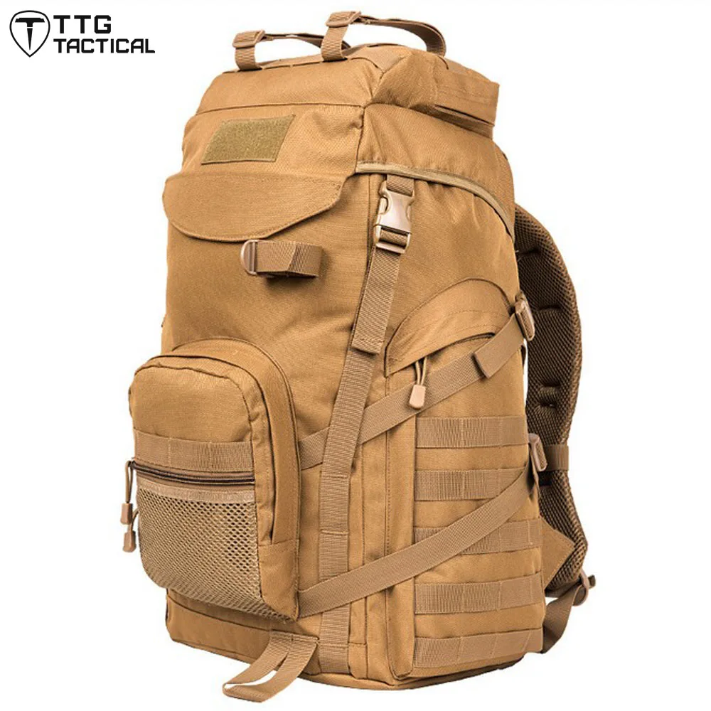 

50L Waterproof Camouflage MOLLE Backpack Large Capacity Computer Backpack  Military Assault Backpack