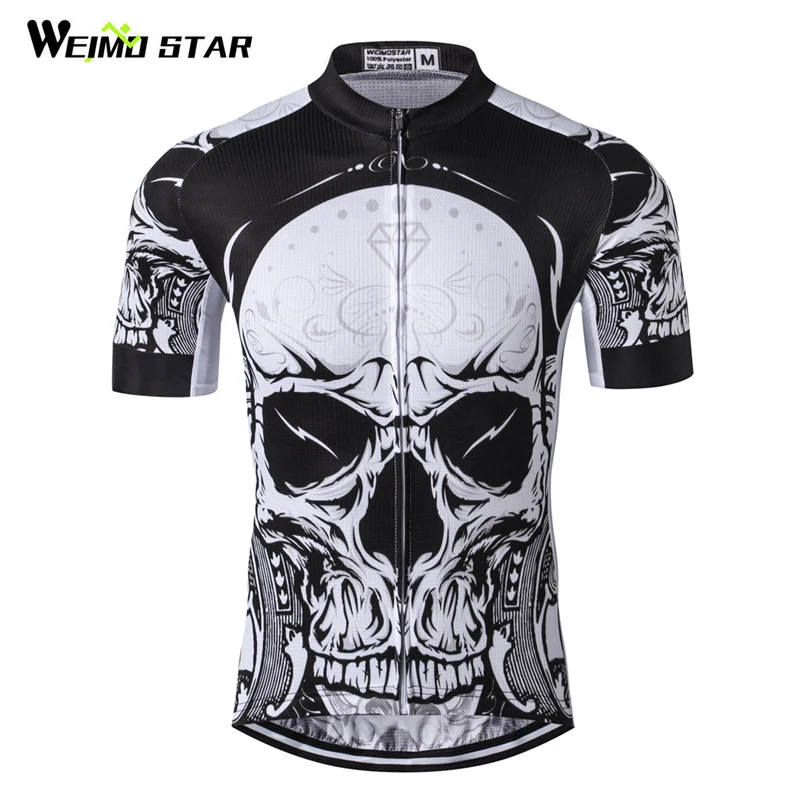 Buy Weimostar Printing Skull Cycling Jersey 2017 Men