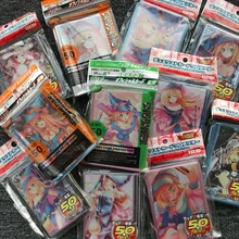 50 шт./упак. Настольная игра Yu-Gi-Oh карты профессиональный Пластик куртка держатель для карт различных Цвета карты протектор черный magic girl