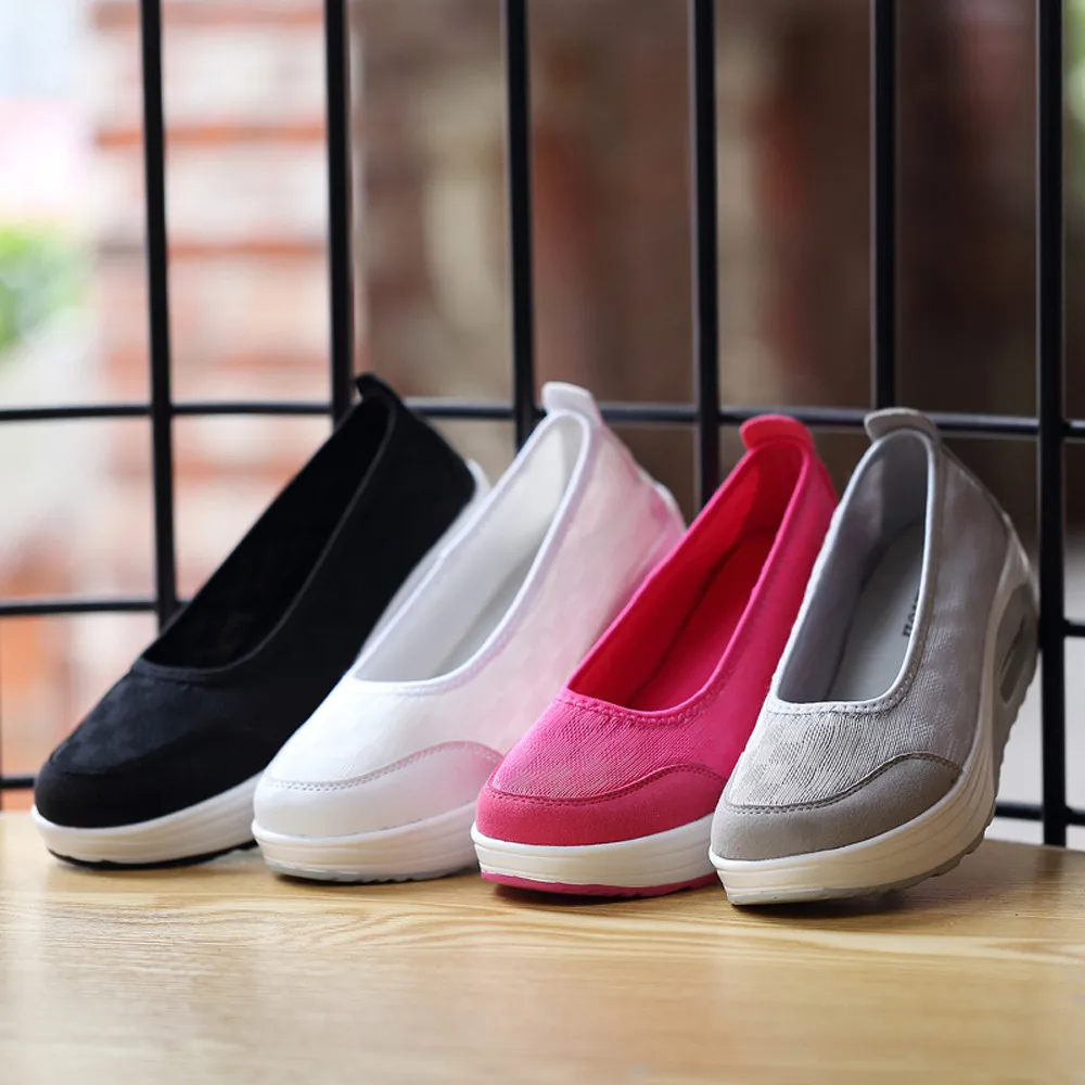 Женские кроссовки на платформе sommer schuhe damen повседневные спортивные из дышащей