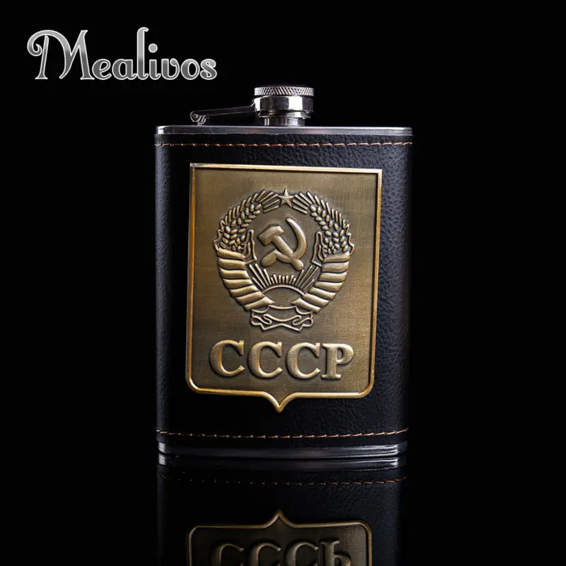 Mealivos fashion CCCP 8 oz 304 фляжка из нержавеющей стали посуда для напитков алкоголь ликер