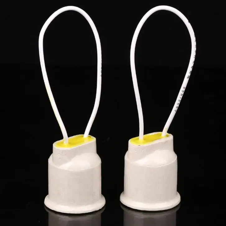 4 шт. основание светильника E27 керамика полный фарфор клей Водонепроницаемый полностью герметичный непромокаемая лампа E27 держатель лампы гнездо