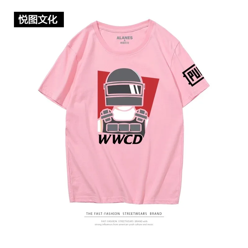  2018 New Game PUBG Playerunknown's Battlegrounds Cosplay T-SHIRT Unisex For Halloween Free Shipping