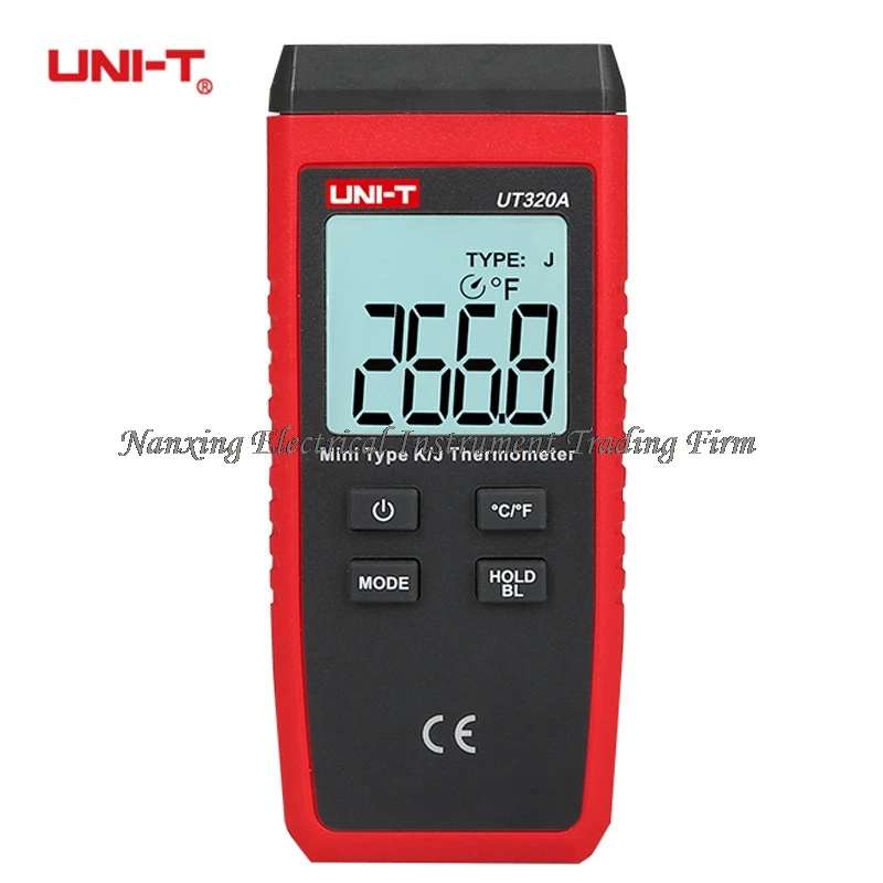 UNI T UT320A UT320D термометр Мини Контактные K/J Тип двойной одноканальная термопара C/F ЖК