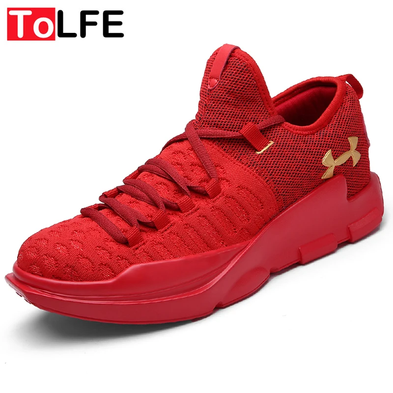  ToLFE 2017 Outdoor Athletic Sports Sneaker Mens Running Shoes High Quality Air Cushion Spring Male Outdoor Mesh Walking Shoes  