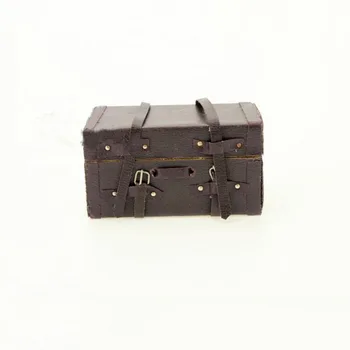 

1 Pc new Cute 1/12 Dollhouse Miniature Accessories Mini Classic Luggage Toys for Doll House decor kids gift