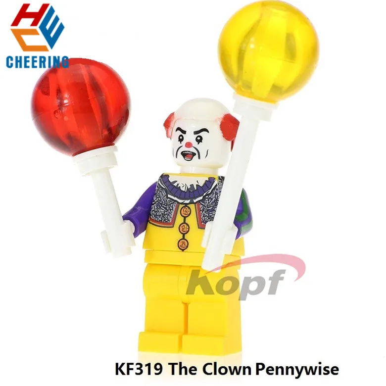 Одна распродажа, строительные блоки, супергерои Элвиса Арона Пресли, Pennywise, фигурки клоуна, кубики, развивающие игрушки для детей KF320