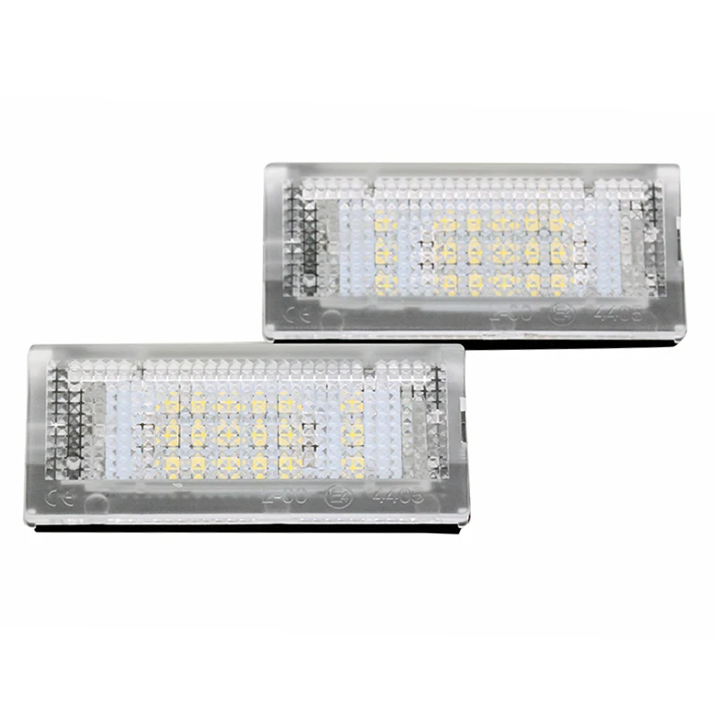 

2Pcs/Set HAUSNN LED License Plate Light Error Free for BMW E46 2 Doors M3 2 Doors 2004-2006 18SMD Xenon White Free Shipping