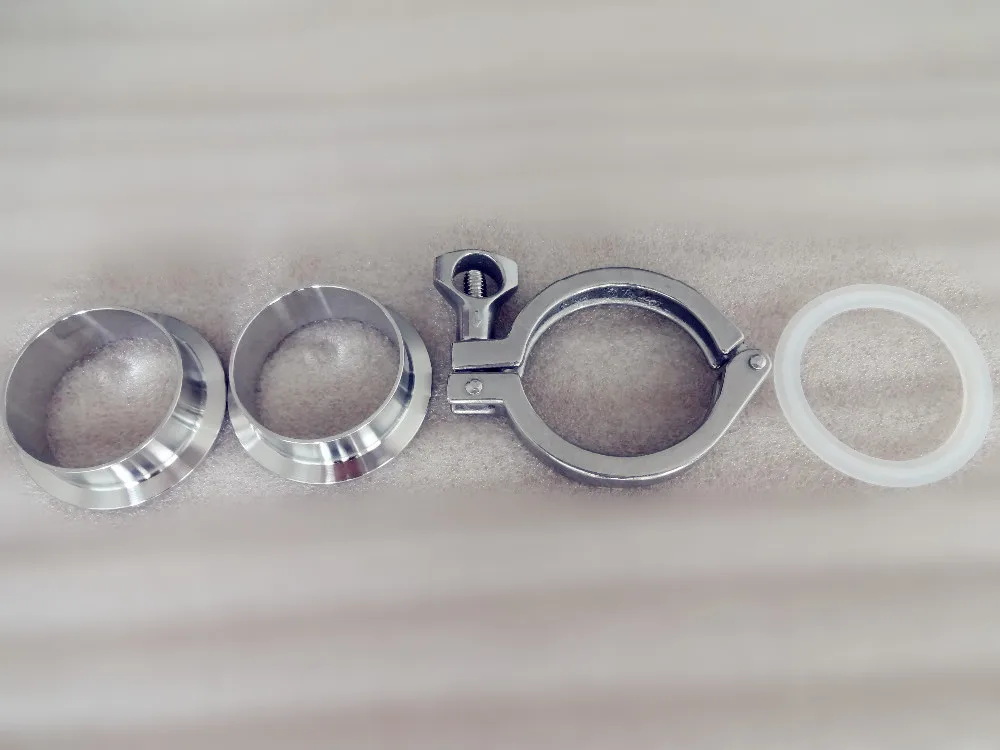 Бесплатная доставка санитарный тройной зажим 2 &quot(51 мм) сварочный наконечник