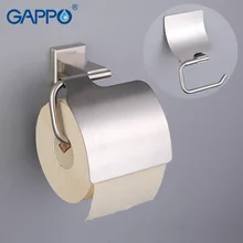 GAPPO Paper Holder Bathroom Wall Mounted Toilet Paper Holders Stainless Steel Roll Paper Hanger with Cover Bathroom Accessories