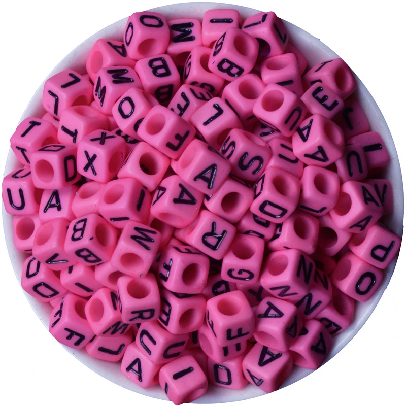 200 шт./партия бусины в виде пустышки 6 х6 мм|alphabet beads|beads namespace beads |